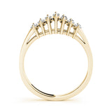 14K Yellow Gold Marquise Diamond Wedding Ring