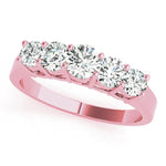 14K Rose Gold 1 CT Diamond Wedding Band