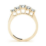 18K Yellow Gold 1ctw Round Diamond Wedding Band