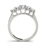 Round Diamond Wedding Ring | Multi-Stone Design
