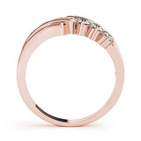 18K Rose Gold Round Diamond Wedding Ring