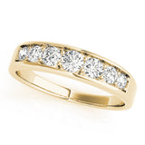 14K Yellow Gold 1 CT Diamond Wedding Band