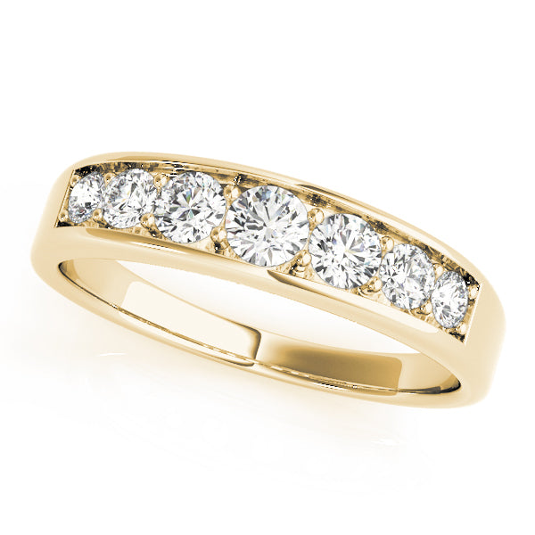 14K Yellow Gold 1 CT Diamond Wedding Band