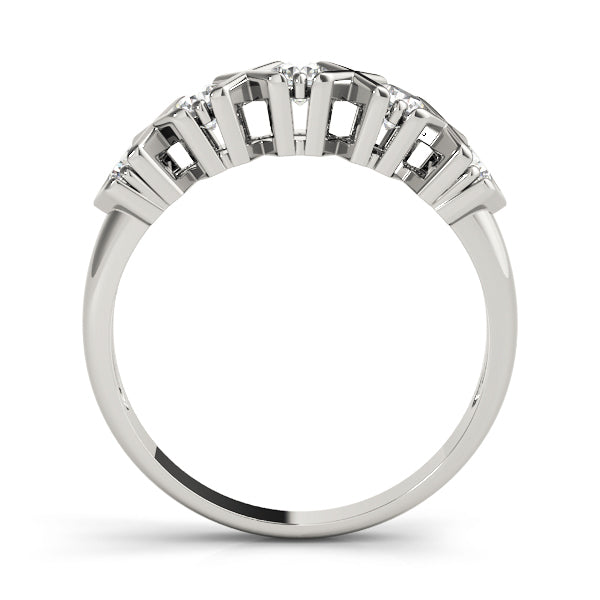 18K White Gold 1 CT Diamond Wedding Ring