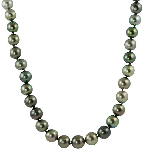 14KT White Gold Tahitian Pearl Necklace