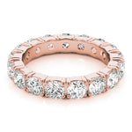 18K Rose Gold 1.5ctw Round Diamond Wedding Ring