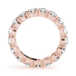 18K Rose Gold 1.5ctw Round Diamond Wedding Ring