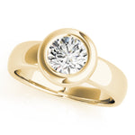 14K Yellow Gold 1ct Diamond Solitaire Engagement Ring