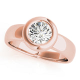 14K Rose Gold 1 CT Diamond Engagement Ring