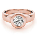 14K Rose Gold 1 CT Diamond Engagement Ring
