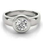 1.0 CT Round Diamond Solitaire Engagement Ring