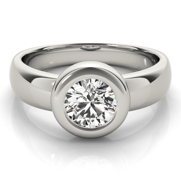 1.0 CT Round Diamond Solitaire Engagement Ring