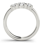 Round Diamond Three Stone Engagement Ring