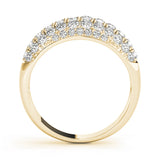 18K Yellow Gold 1 ct Pave Diamond Wedding Band