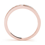 14K Rose Gold 1 CT Diamond Wedding Band