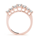 14K Rose Gold Diamond Wedding Band - 1 CTW