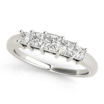 14K Gold Square Diamond Wedding Ring
