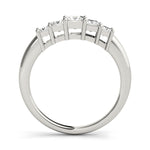 14K Gold Square Diamond Wedding Ring