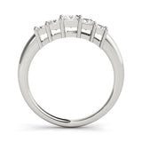 14K Gold Square Diamond Wedding Ring
