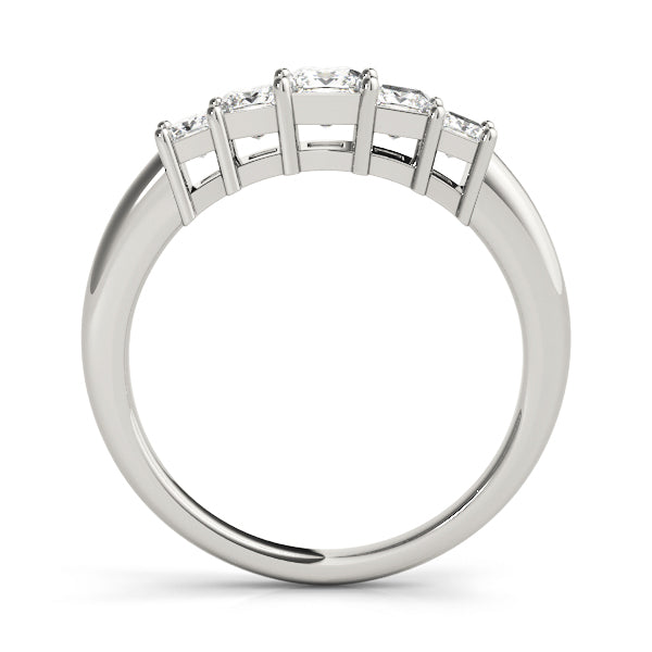 14K Gold Square Diamond Wedding Ring
