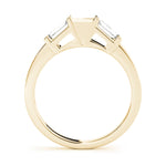 18K Yellow Gold Diamond Wedding Band, Baguette Cut