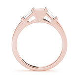 Rose Gold Baguette Diamond Wedding Band
