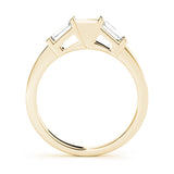 18K Yellow Gold Diamond Baguette Wedding Ring