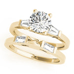 14K Yellow Gold Diamond Engagement Ring 0.7 ctw
