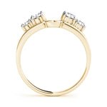 18K Yellow Gold Round Diamond Wedding Ring