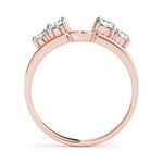 18K Rose Gold 1 CT Diamond Wedding Ring