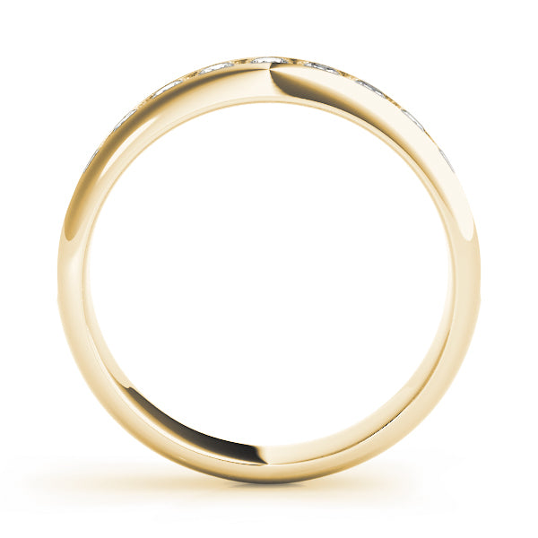 14K Yellow Gold 1ct Diamond Wedding Band