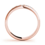 14K Rose Gold Diamond Wedding Ring