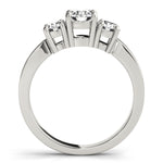 1 CT Round Diamond Three Stone Engagement Ring