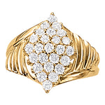 Multi-Diamond Fashion Ring in Precious Metals