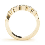 14K Yellow Gold 5-Stone Diamond Wedding Ring