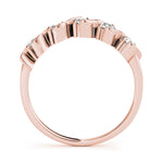 14K Rose Gold 1ctw Diamond Wedding Band