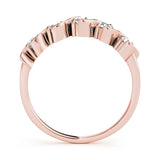 14K Rose Gold 1ctw Diamond Wedding Band