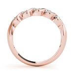 14K Rose Gold 1 CT Diamond Wedding Band