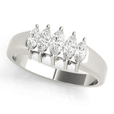 Marquise Diamond Multi-Stone Wedding Ring