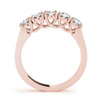 18K Rose Gold 1 ct Diamond Wedding Ring