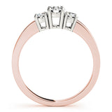 18K Rose Gold 0.5ctw Round Diamond Engagement Ring