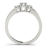 Round Diamond Three Stone Engagement Ring