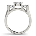 1 CT Round Diamond Three Stone Engagement Ring