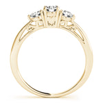 14K Yellow Gold Round Diamond Engagement Ring