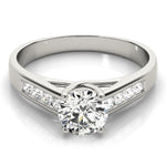 1.0 CT Round Diamond Trellis Engagement Ring