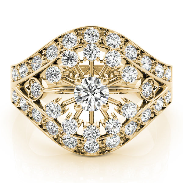 14K Yellow Gold 1 CT Diamond Fashion Ring