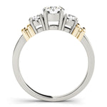 14K Yellow Gold 1 CT Round Diamond Engagement Ring