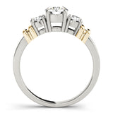 14K Yellow Gold 1 CT Round Diamond Engagement Ring