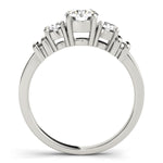 1 Carat Round Diamond Three Stone Ring