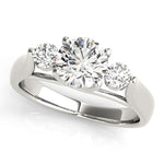 Round Diamond Three-Stone Engagement Ring